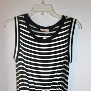 Black and White Striped Dress